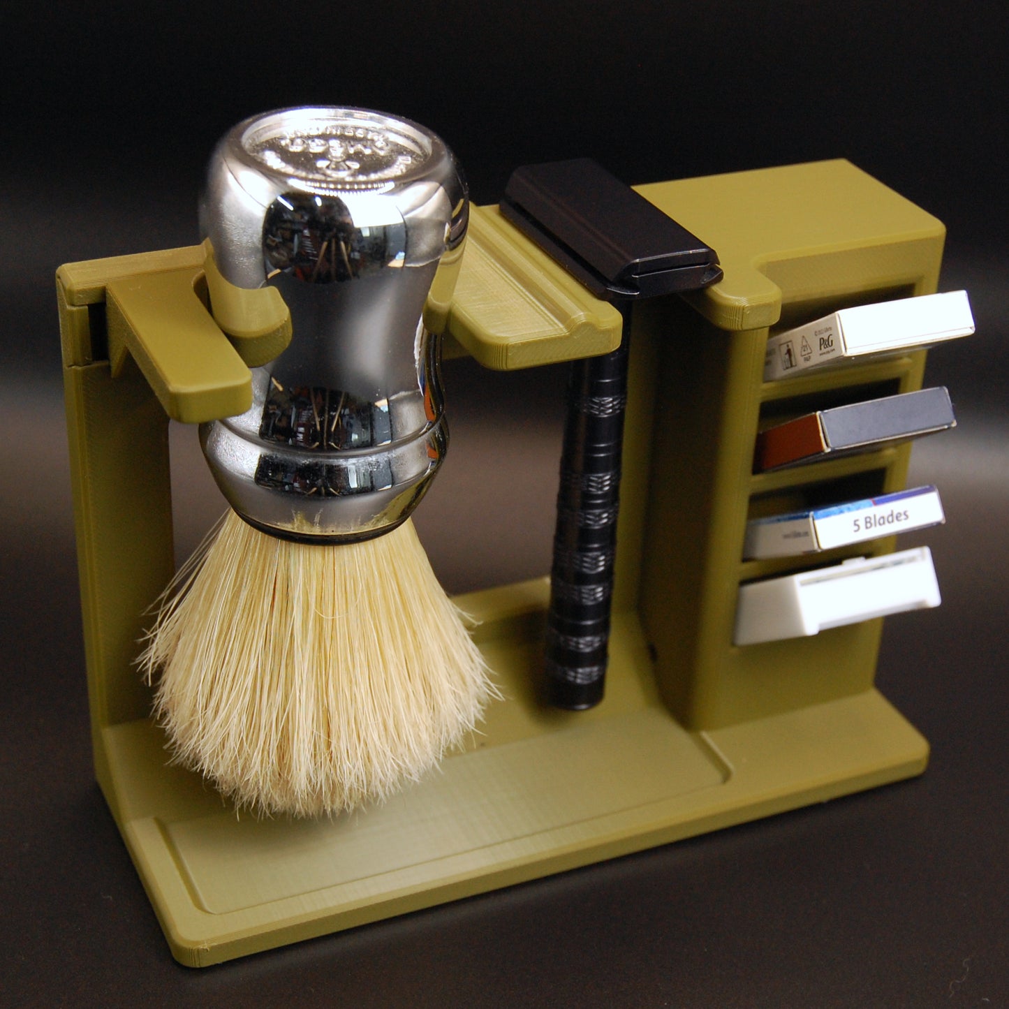 Mission Control: Adjustable Safety Razor & Brush Stand