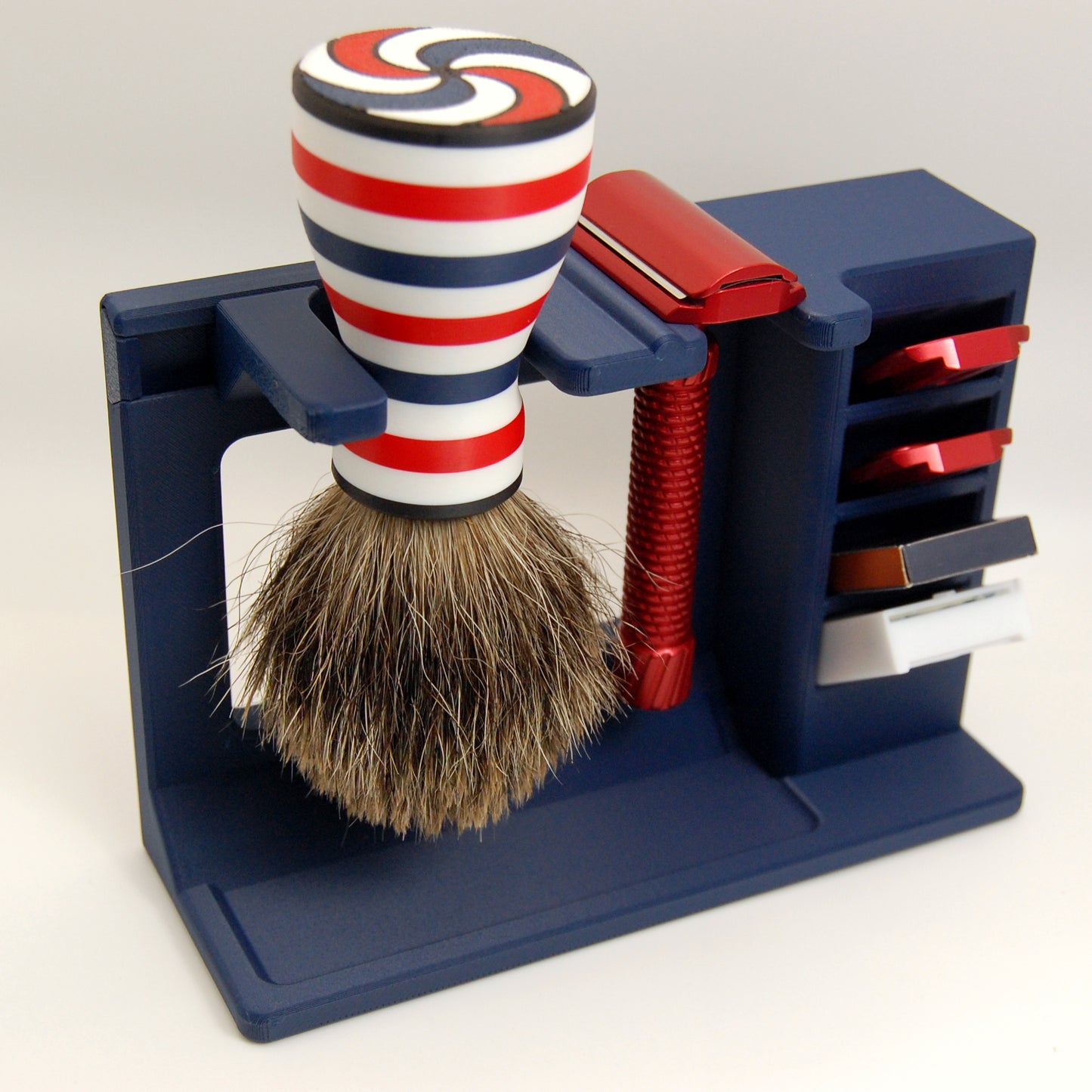 Mission Control: Adjustable Safety Razor & Brush Stand