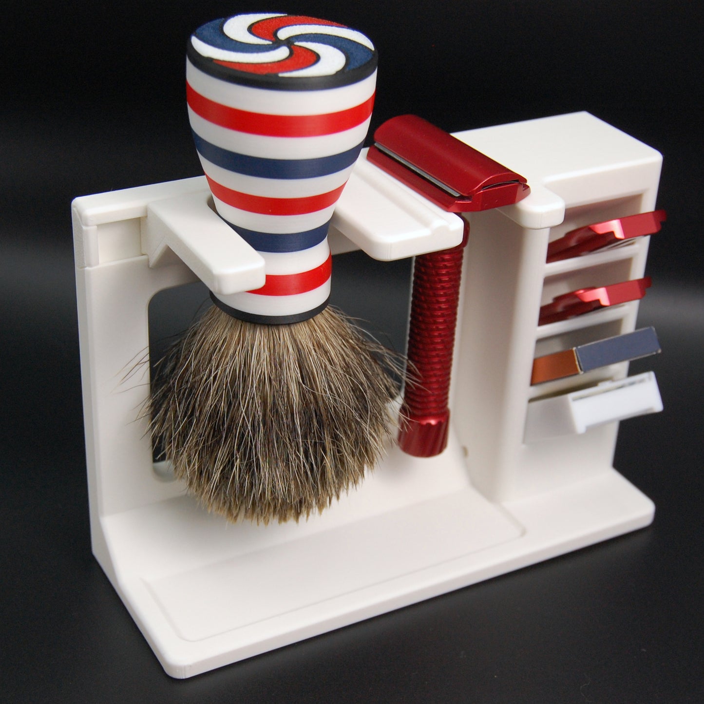 Mission Control: Adjustable Safety Razor & Brush Stand