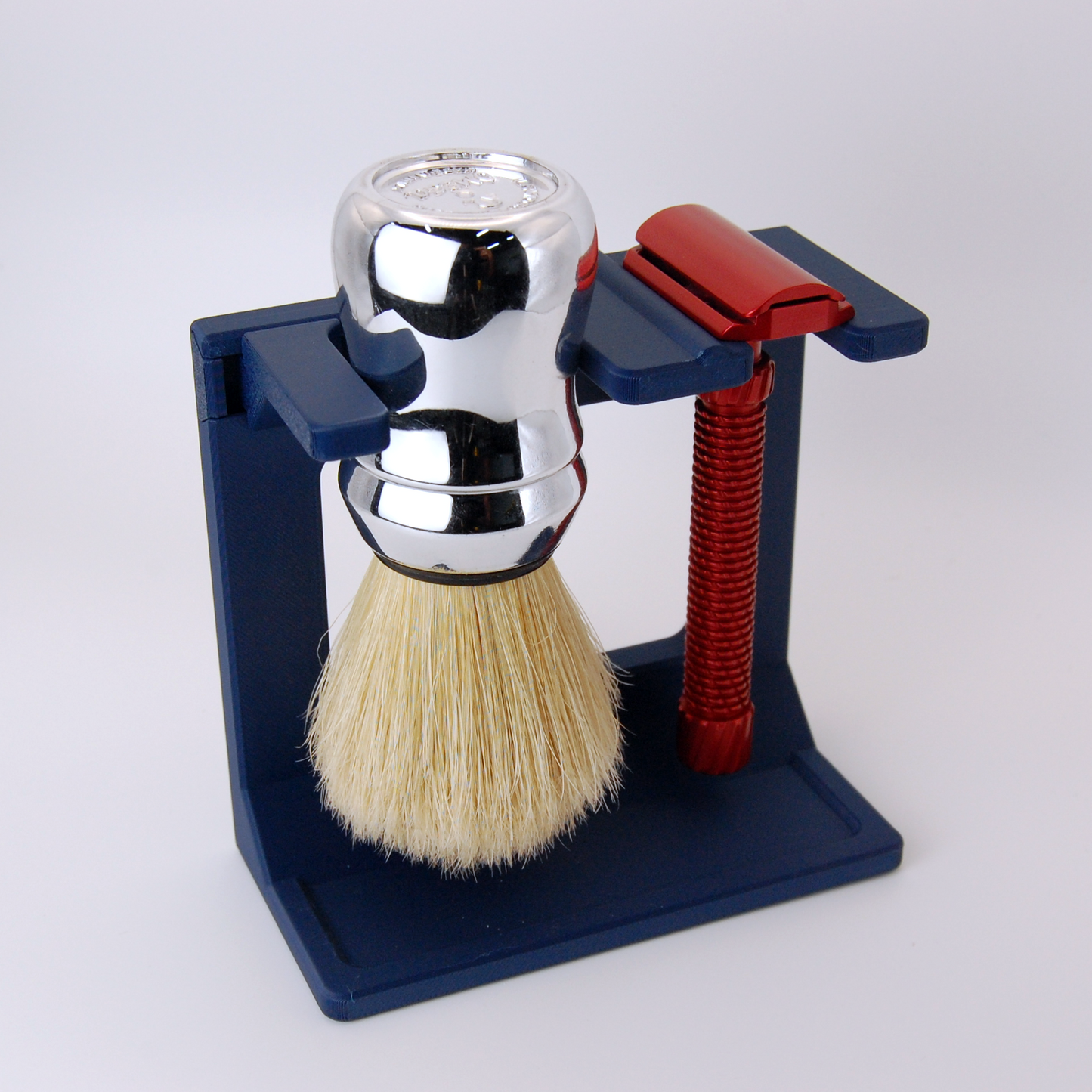Shave Launch Staging Stand: Razor and Adjustable Brush Stand